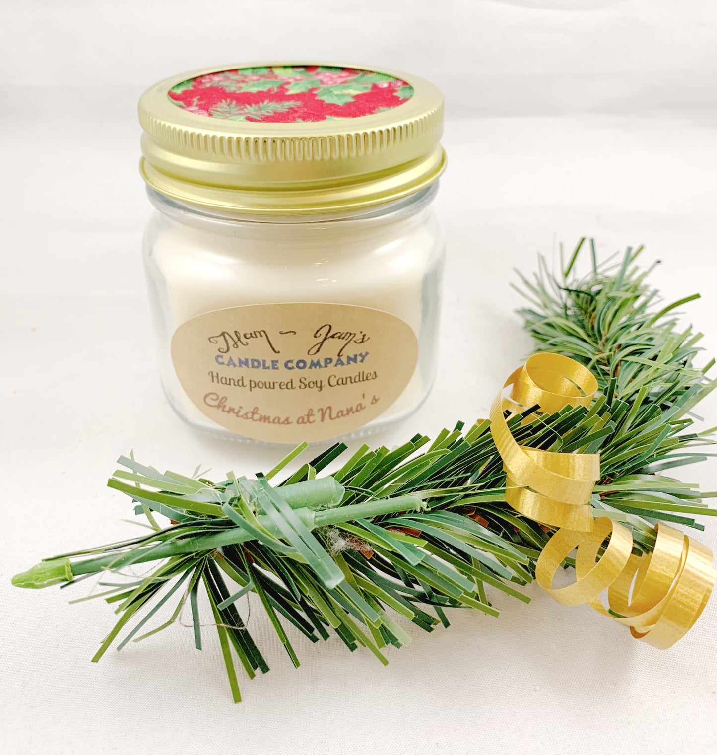 Christmas at Nana’s Soy Candle – Cozy Holiday Scent | Mam Jam’s
