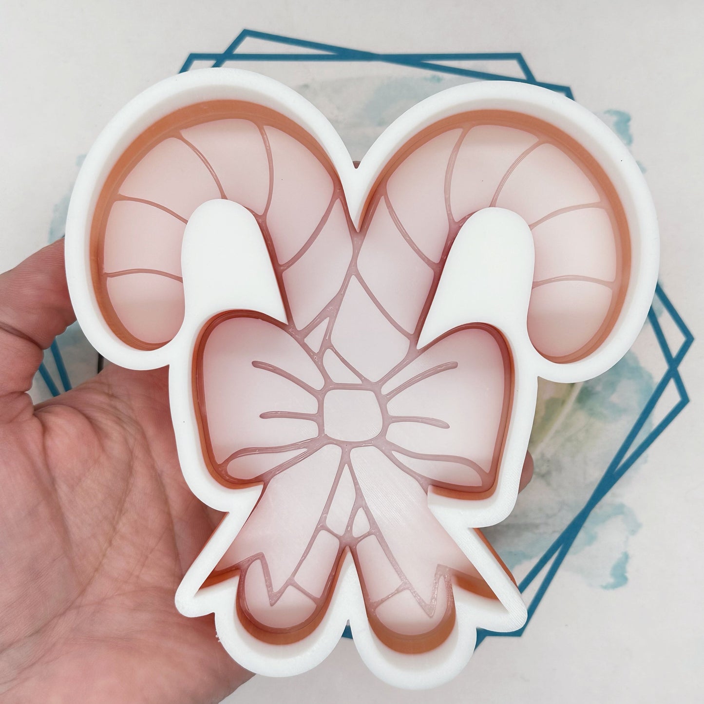 Coquette Candy Cane Freshie Mold