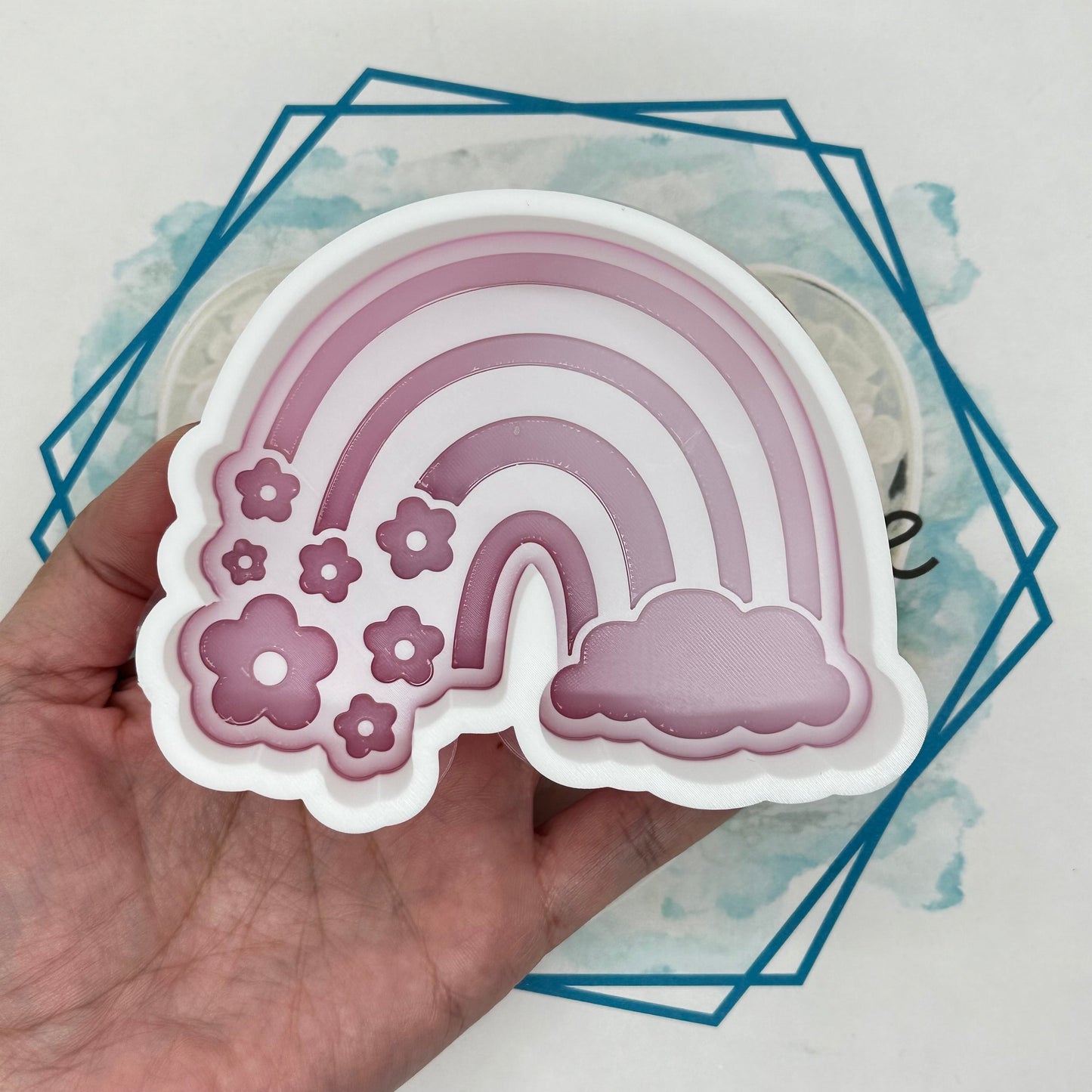 Floral Rainbow Freshie Mold