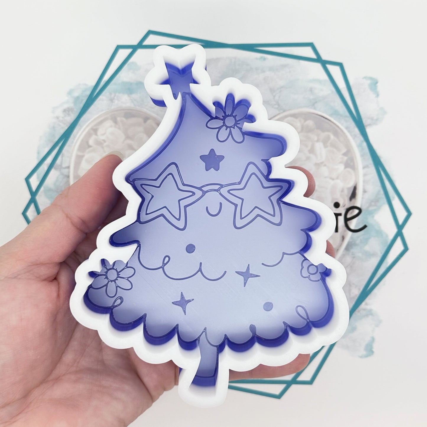 Retro Christmas Tree Freshie Mold