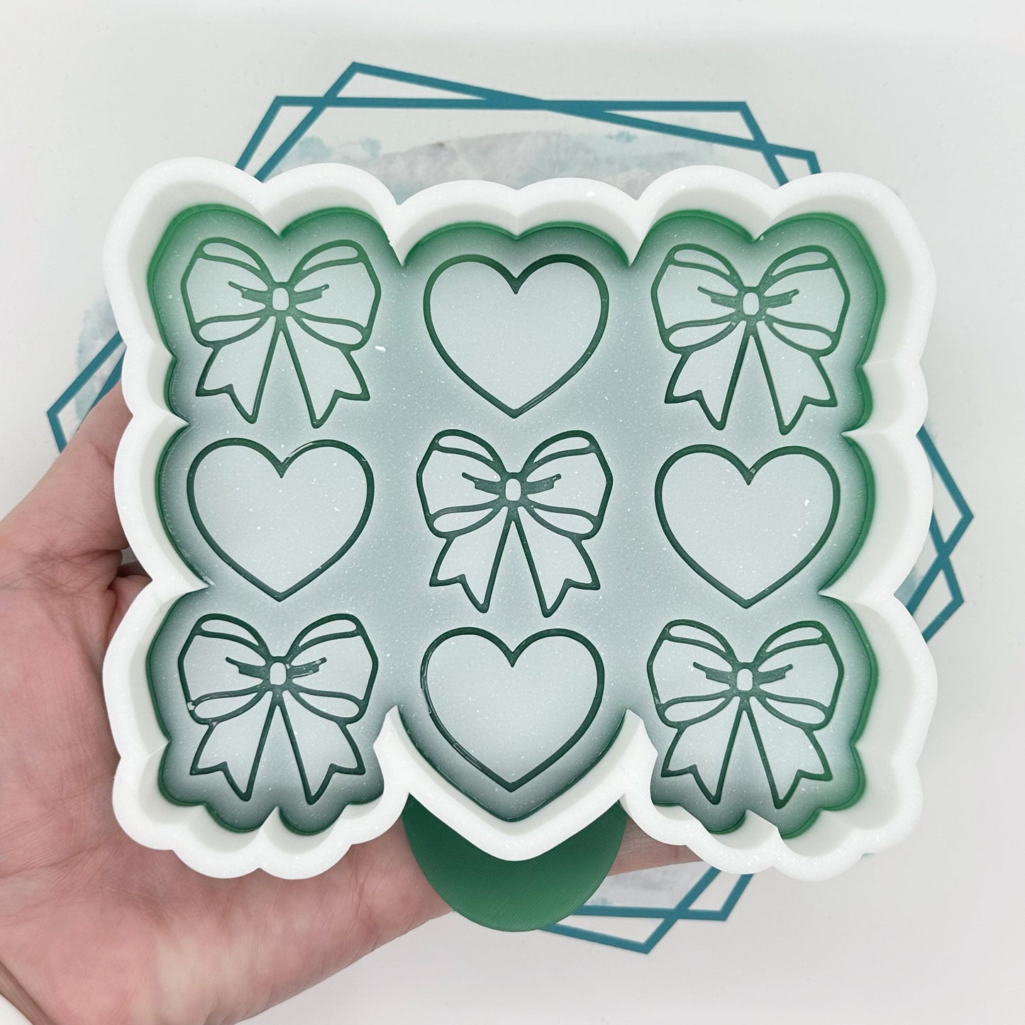 *NEW RELEASE* Bow & Heart Stack Freshie Mold