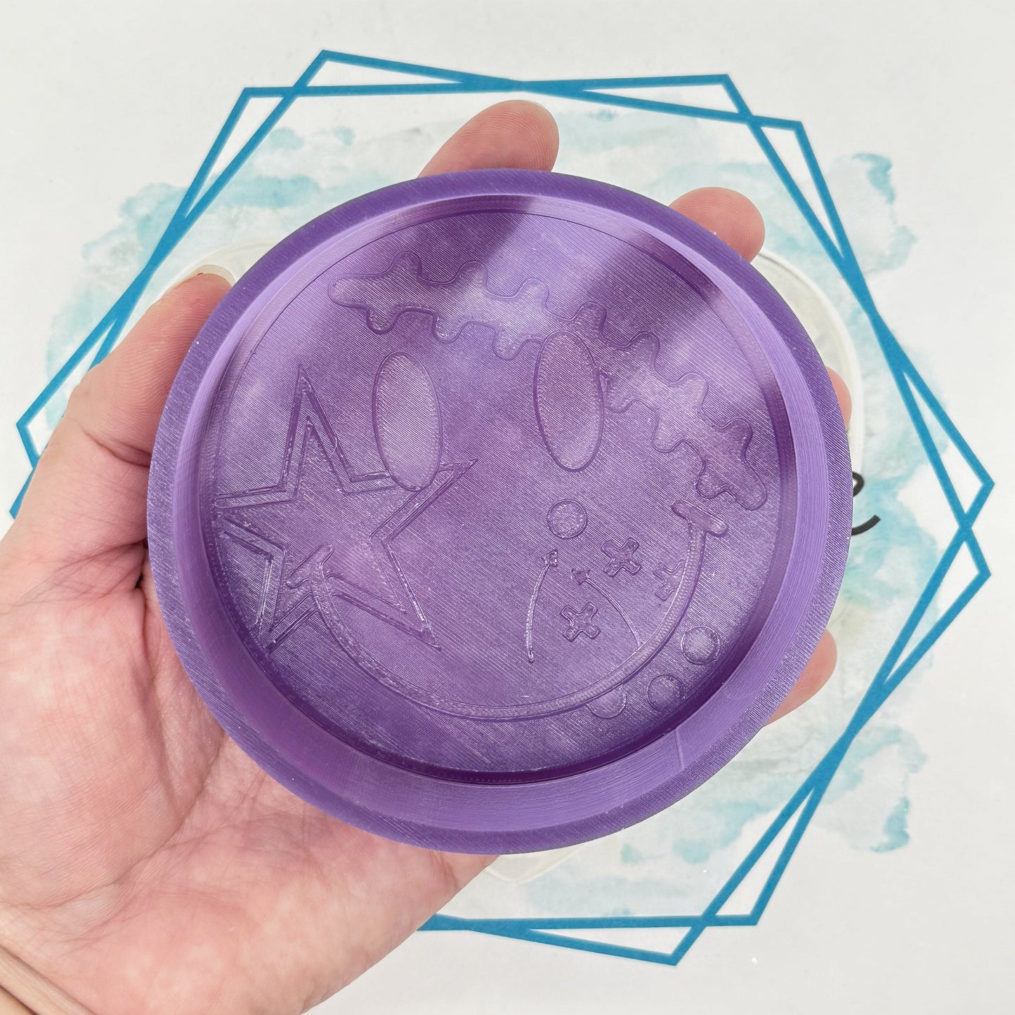 Cowboys Smiley Face Freshie Mold (ORIGINAL DESIGN)