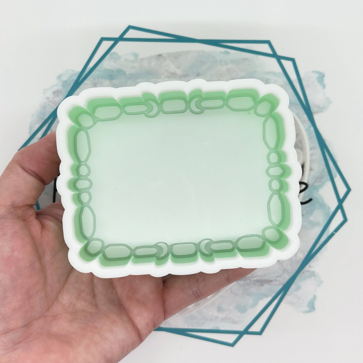 Western Stone/Concho Frame Freshie Mold