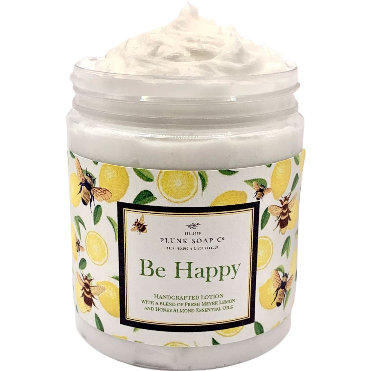 Honey Almond and Lemon Lotion Be Happy line
