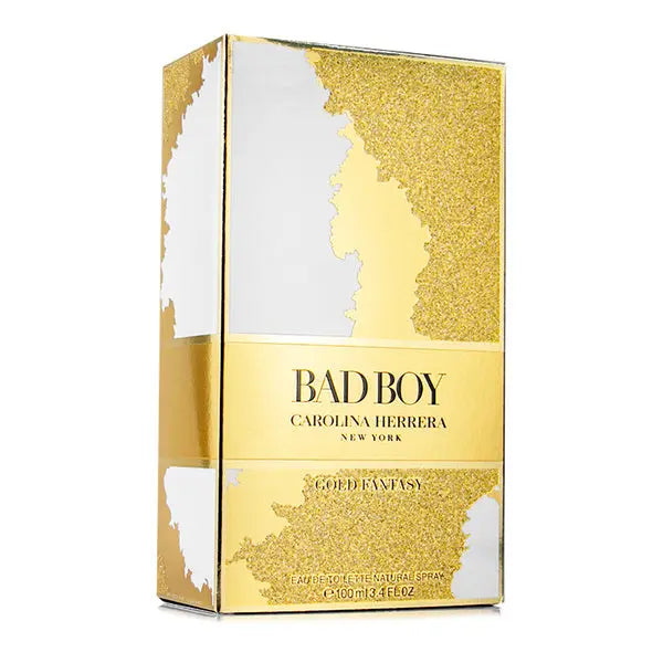 Bad Boy Gold Fantasy By Carolina Herrera For Men 3.4 oz EDT Spray