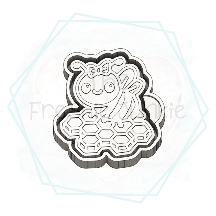 *NEW RELEASE* Bee on Honeycomb Freshie Mold
