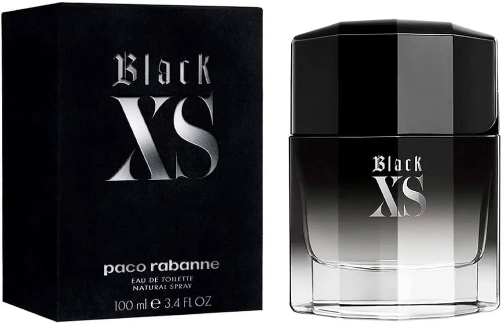 Black XS by Paco Rabanne For Men EDT 3.4oz Spray (New Packaging)