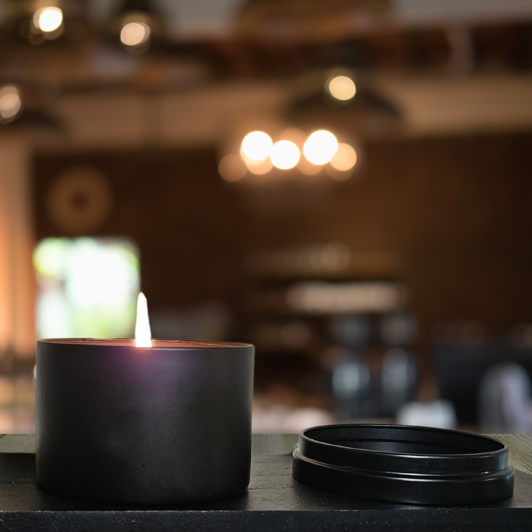 Whimsy Spellfire Sleek Soy Tin Candle - Gingerbread