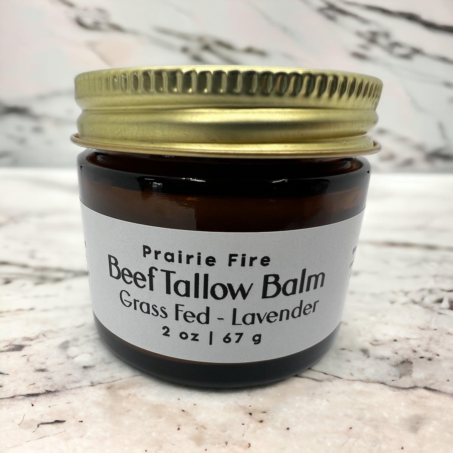 Beef Tallow Balm - 2 oz - Grown and Made in USA - Organic Grass Fed and Finished Tallow - Moisturizing Skin Care