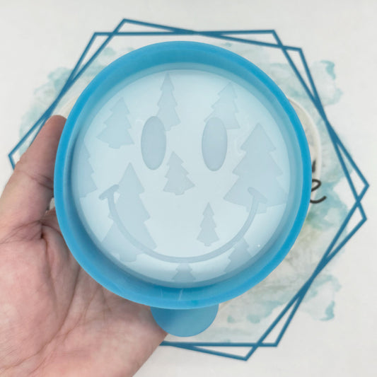 Christmas Tree Smiley Face Freshie Mold