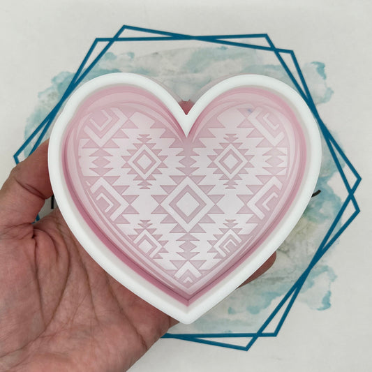 Aztec Heart Freshie Mold
