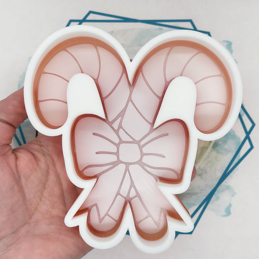 Coquette Candy Cane Freshie Mold
