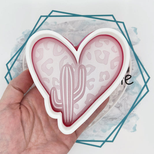 *NEW RELEASE* Leopard Heart & Cactus Freshie Mold