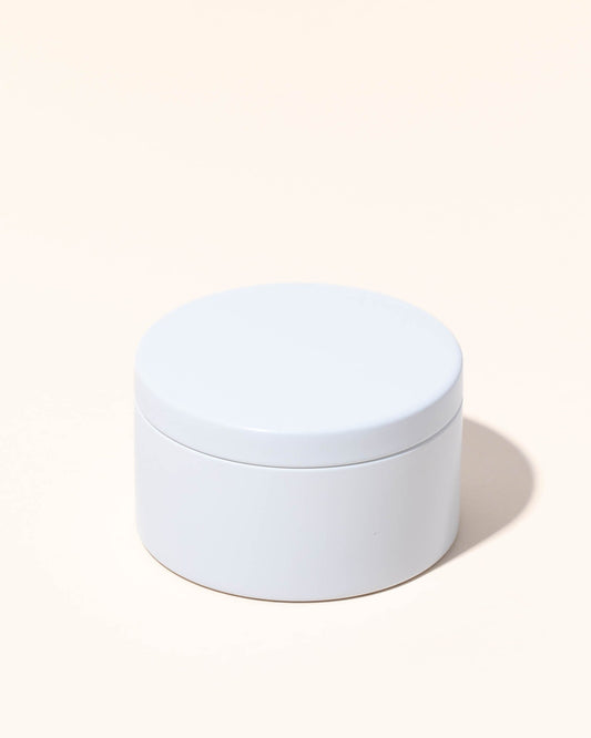 5oz metal tin & lid - cream - the stash