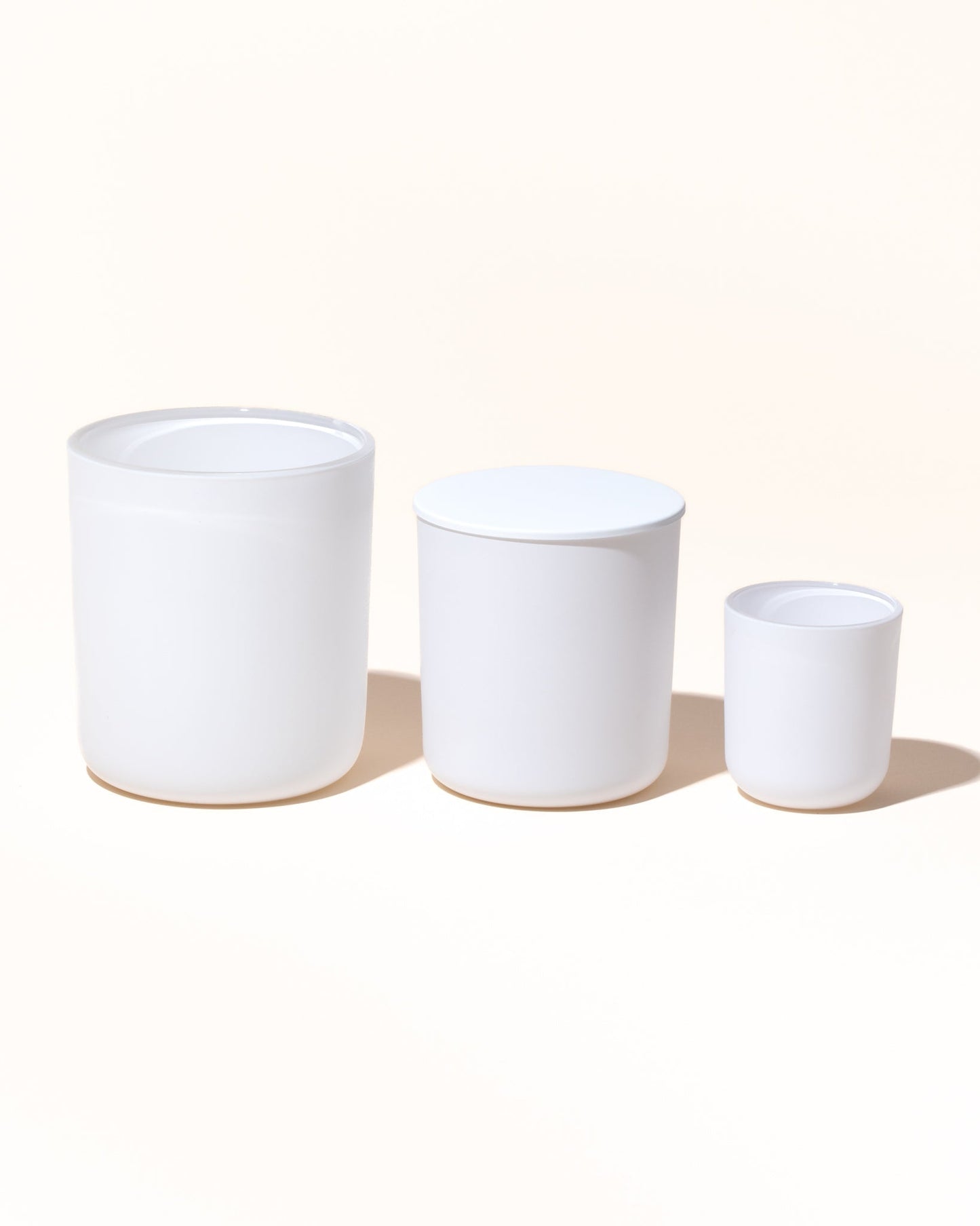 8oz aura vessel & lid - matte white - the stash