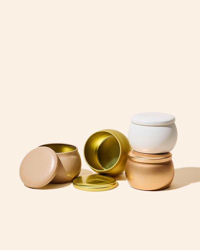 4oz amore™ candle tin & lid