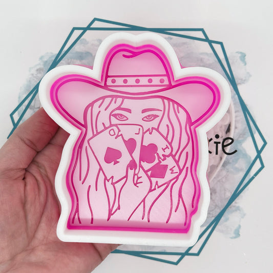 *NEW RELEASE* Wild Card Cowgirl Freshie Mold (EXCLUSIVE)