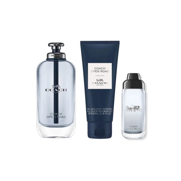 Coach Men's Open Road Eau De Toilette 3pc Gift Set For Men