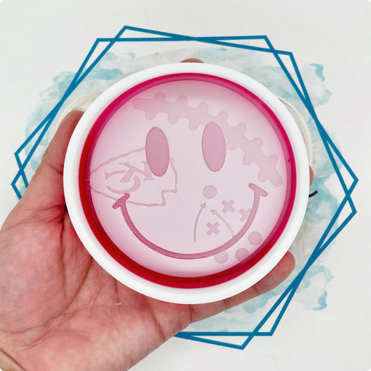 Chiefs Smiley Face Freshie Mold (ORIGINAL DESIGN)
