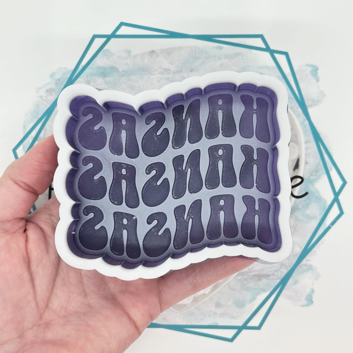 Kansas Retro Font Freshie Mold