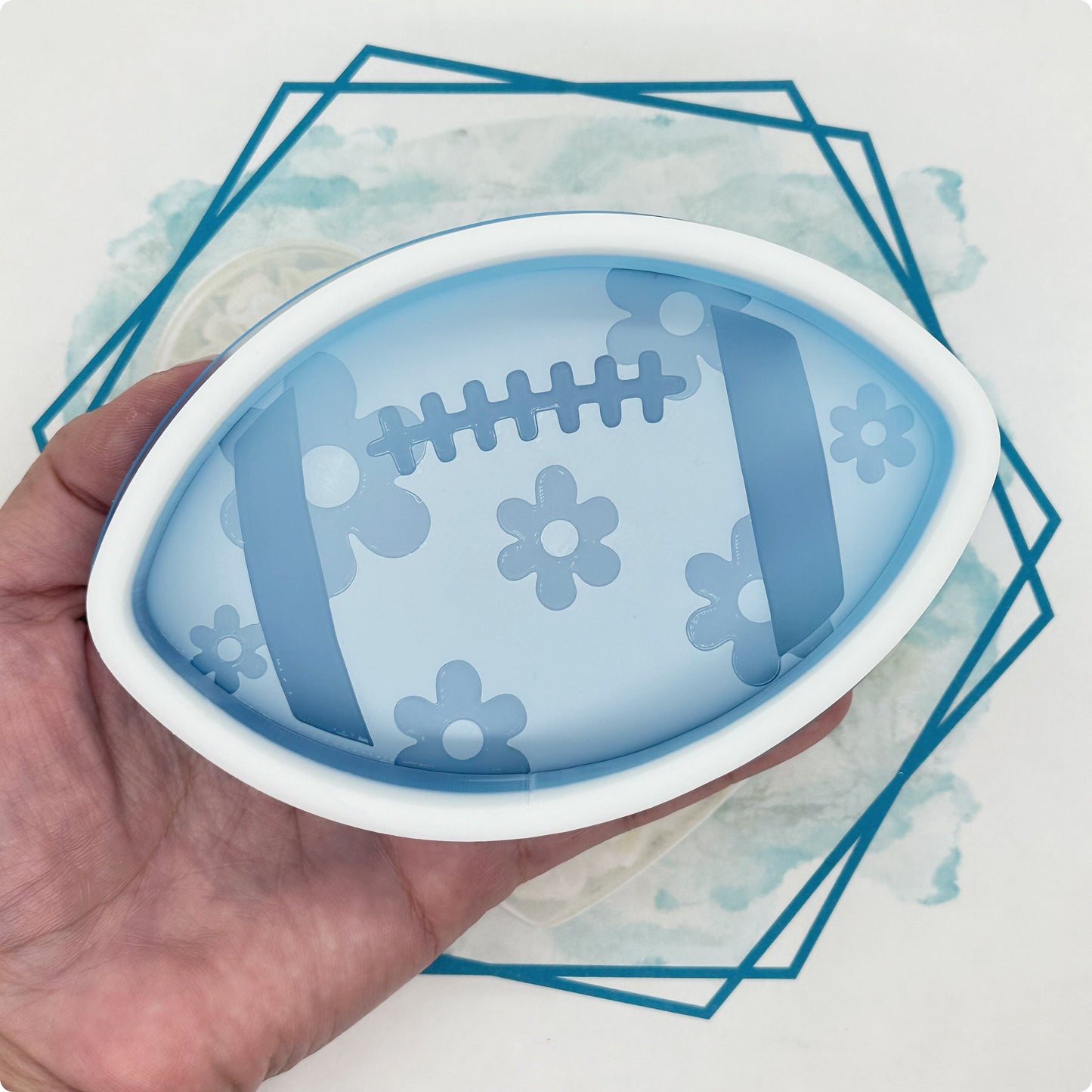 Retro Football Freshie Mold