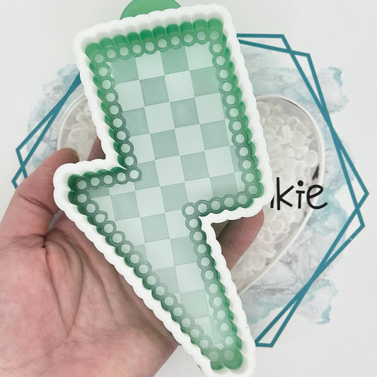 *NEW RELEASE* Checkered Lightning Bolt Freshie Mold