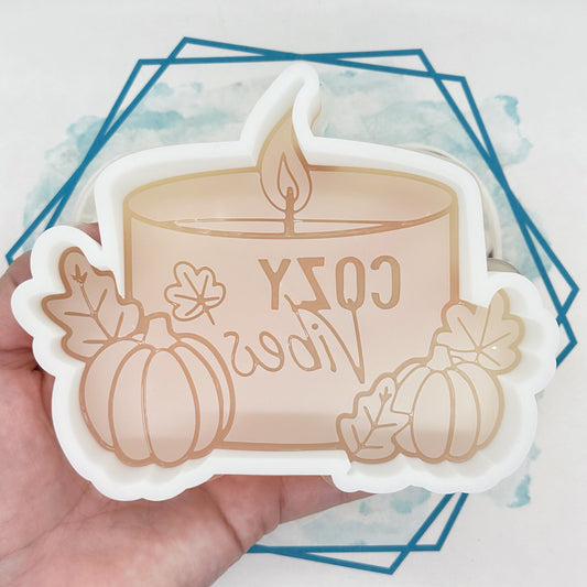 Cozy Vibes Candle Freshie Mold