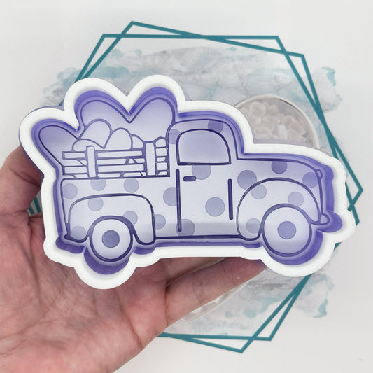 *NEW RELEASE* Polka Dot Truck with Hearts Freshie Mold