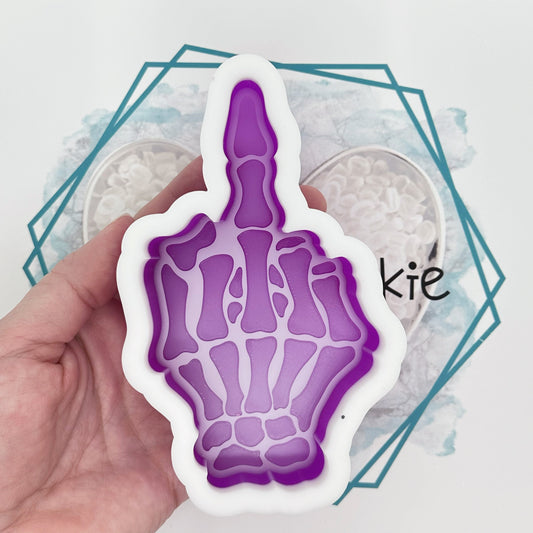 Skeleton Middle Finger Freshie Mold