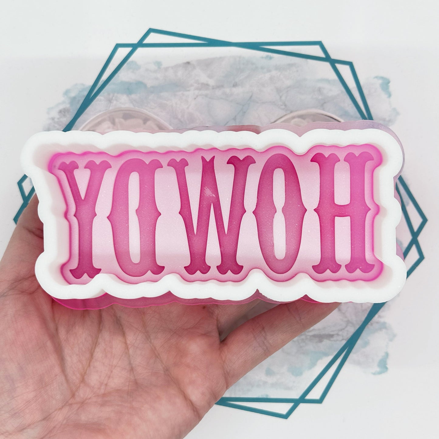 Howdy (Western Font) Freshie Mold