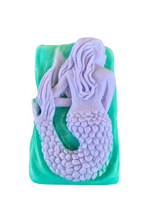 3D Mermaid Bar of Soap:  Ocean and Beach themed soaps