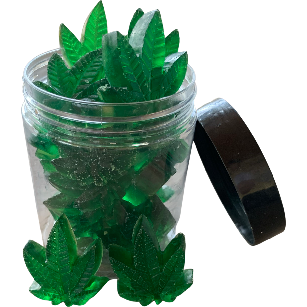 Pot Leaf Themed Soaps in a Jar