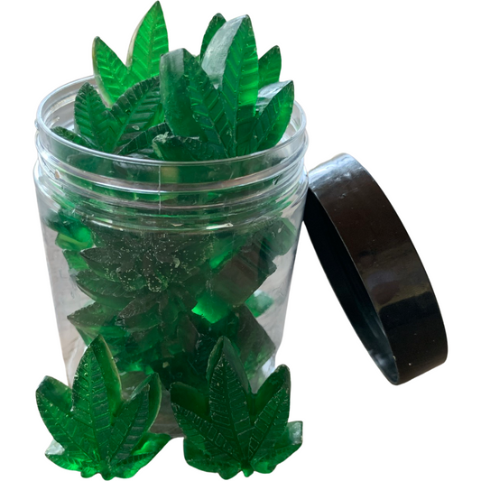 Pot Leaf Themed Soaps in a Jar