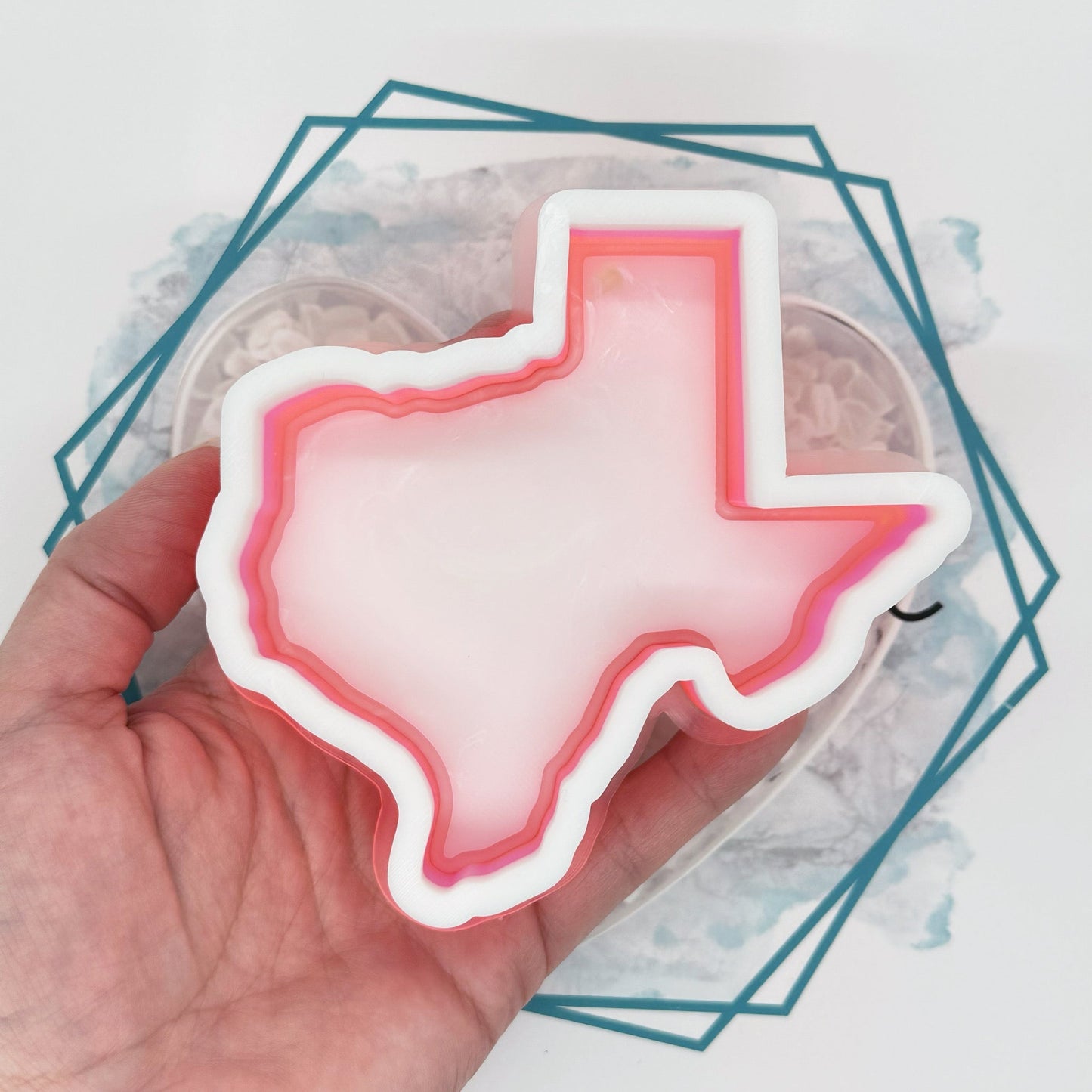 Texas (with outline) Freshie Mold
