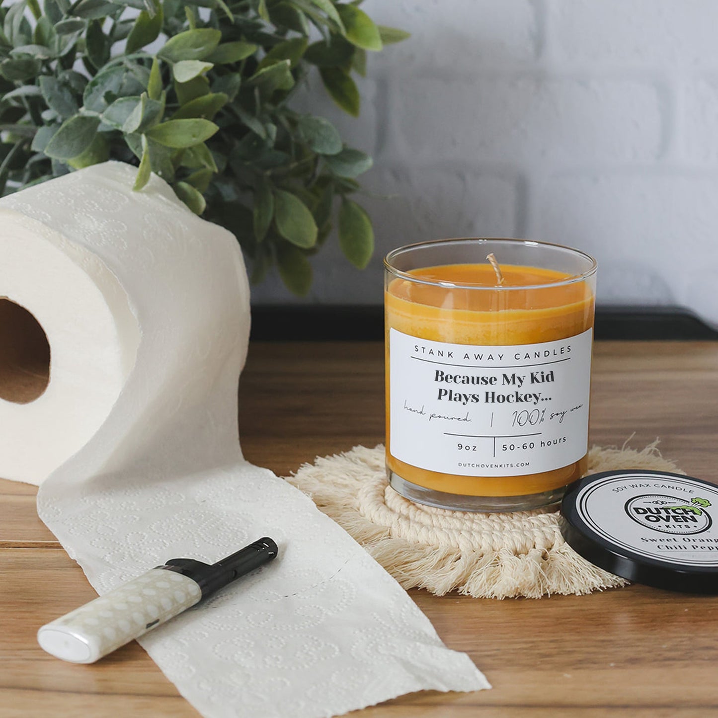 Because My Kid Plays Hockey - Natural Soy Wax Candle