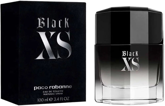 Black XS by Paco Rabanne For Men EDT 3.4oz Spray (New Packaging)