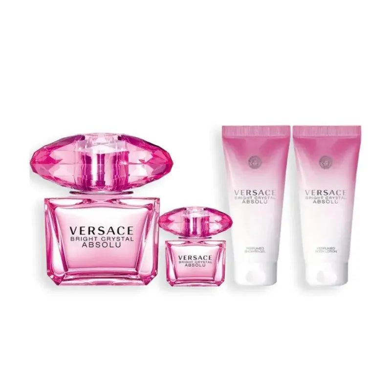 Bright Crystal Absolu By Versace For Women (4pc Gift Set)