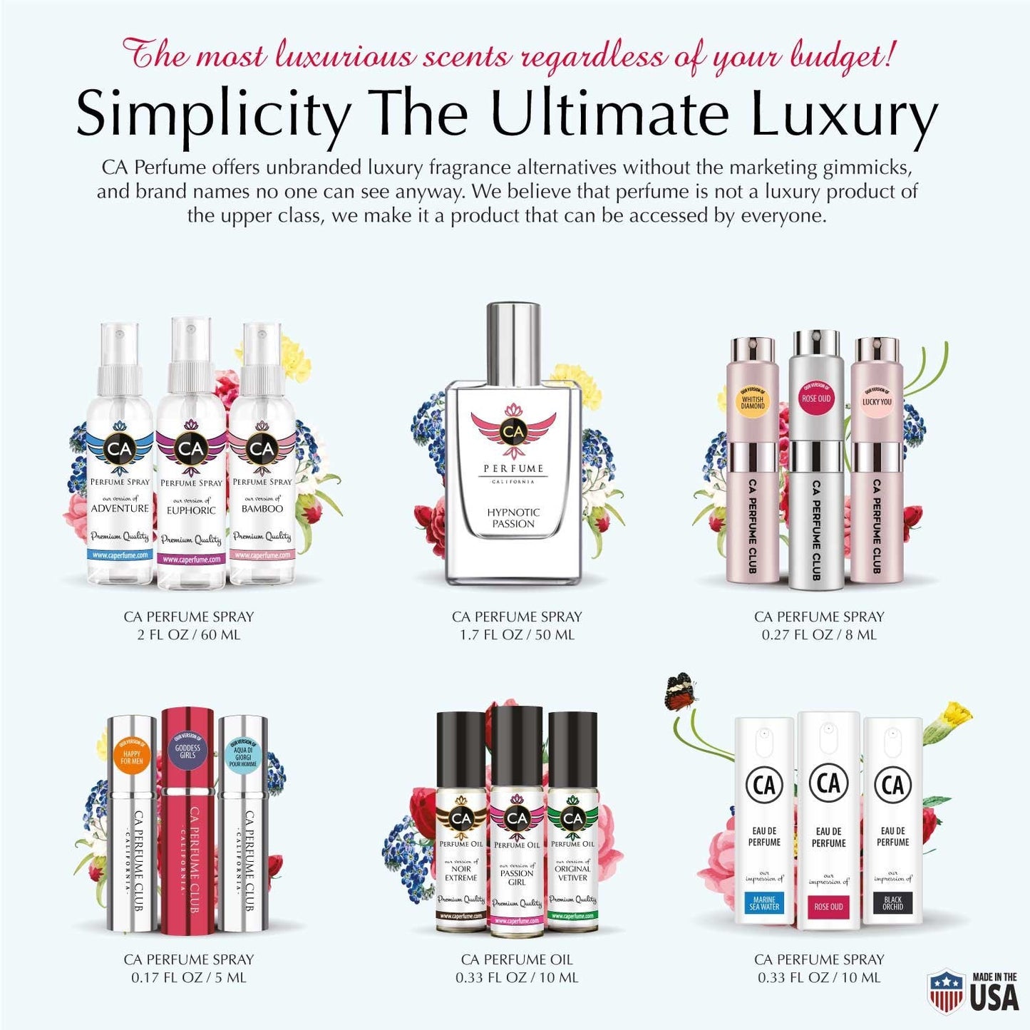 444- White Floral Perfume Spray