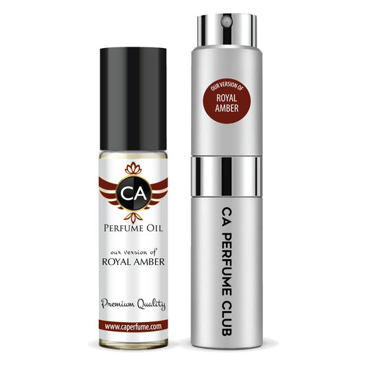 627- Royal Amber Duo Set Fragrance Oil and Perfume Spray Bundle