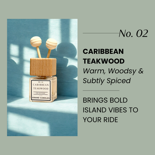 Caribbean Teakwood Car Diffuser