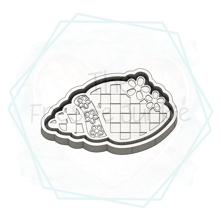 *NEW RELEASE* Checkered Seashell Freshie Mold