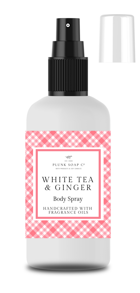 White Tea and Ginger Scented Body Spray