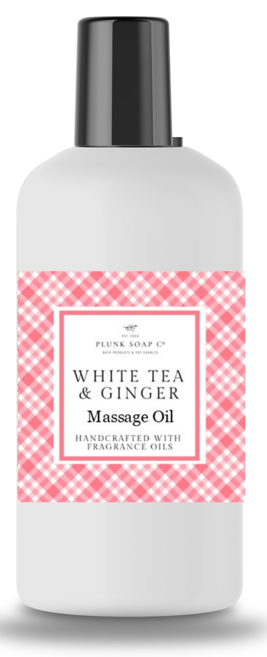 White Tea and Ginger Scented Massage Oil