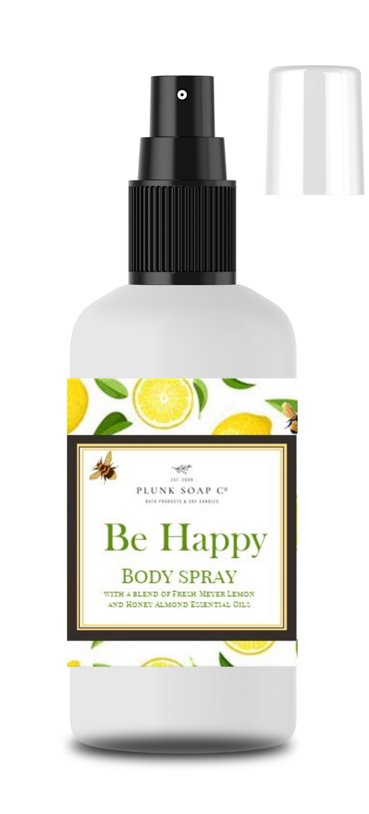 Be Happy Honey Almond and Lemon Scented Body Spray