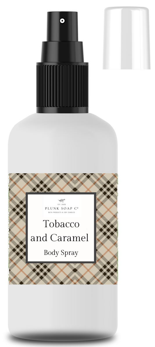 Tobacco and Caramel Scented Body Spray