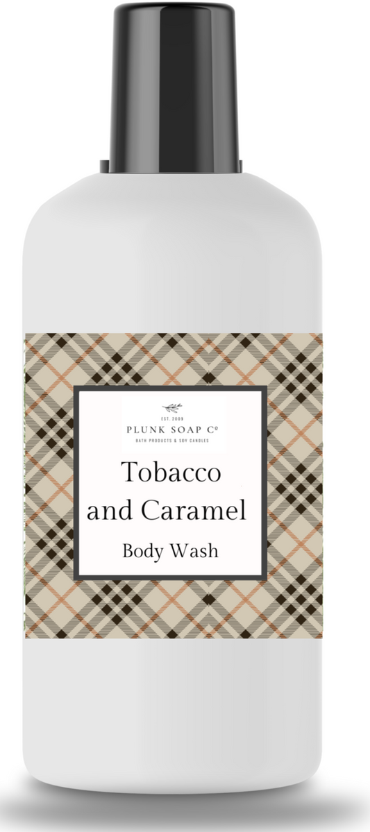 Tobacco and Caramel Scented Body Wash