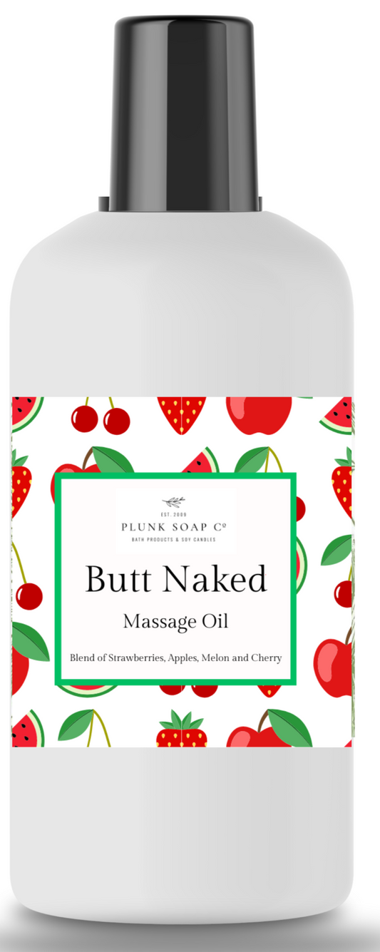 Butt Naked Scented Massage Oil