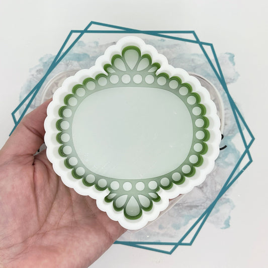 *NEW RELEASE* Western Stone Oval Frame Freshie Mold