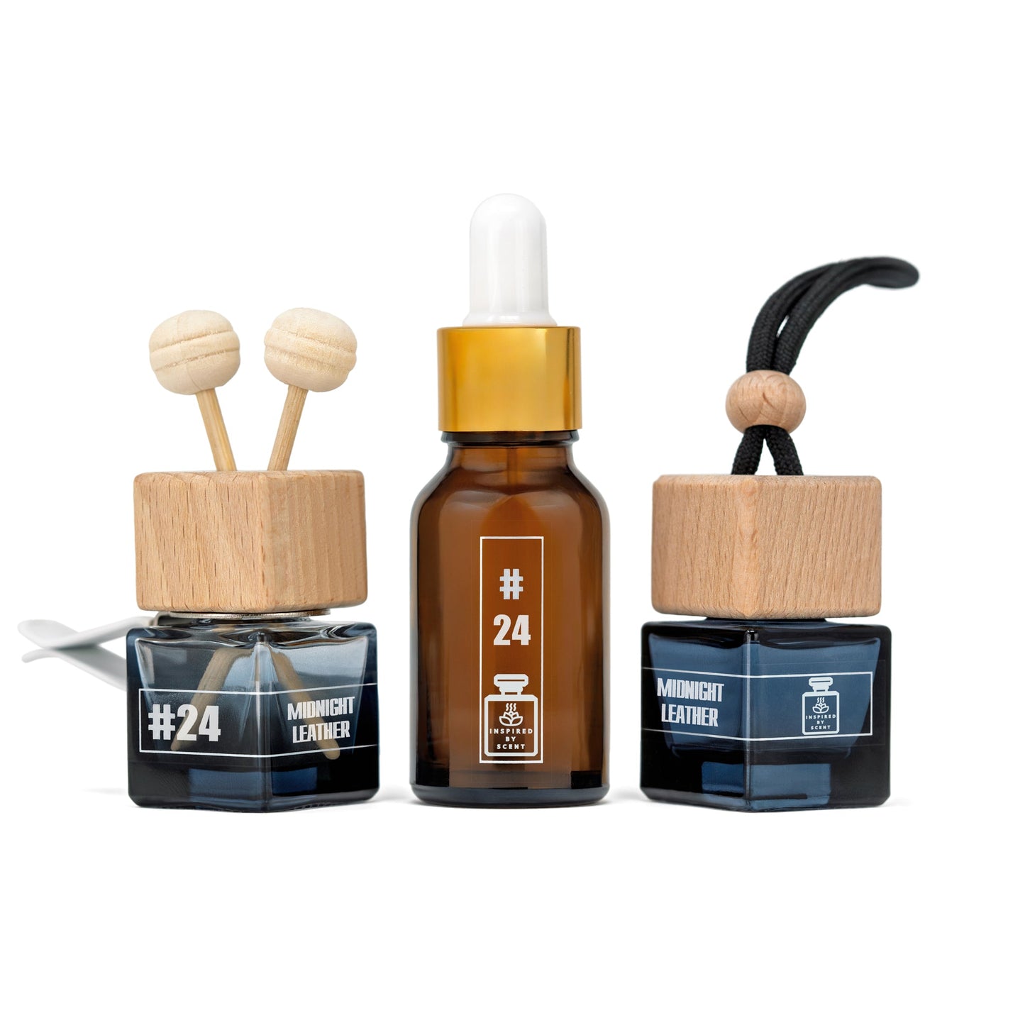 Car Air Freshener Inspired By Scent - LEATHER OMBRE, #24 Midnight Leather