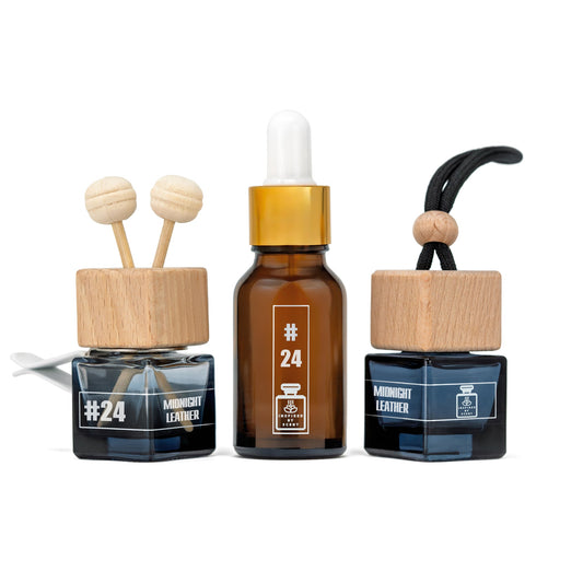 Car Air Freshener Inspired By Scent - LEATHER OMBRE, #24 Midnight Leather